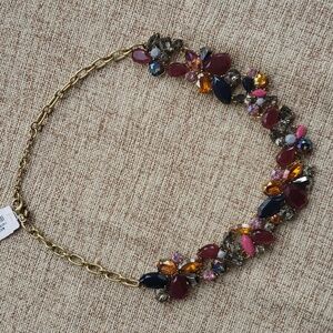J.Crew Crystal Wreath Cluster Necklace NWT